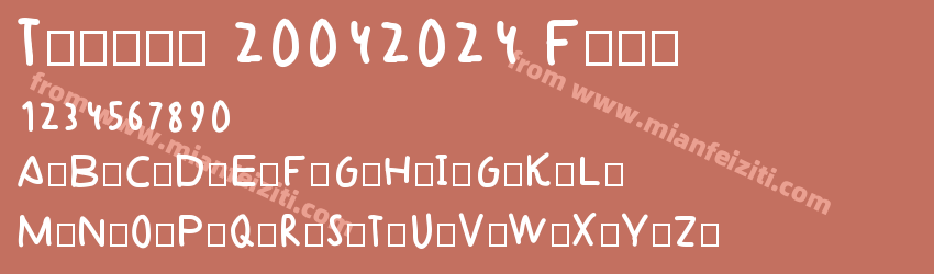 Tenaul 20042024 Font预览图1