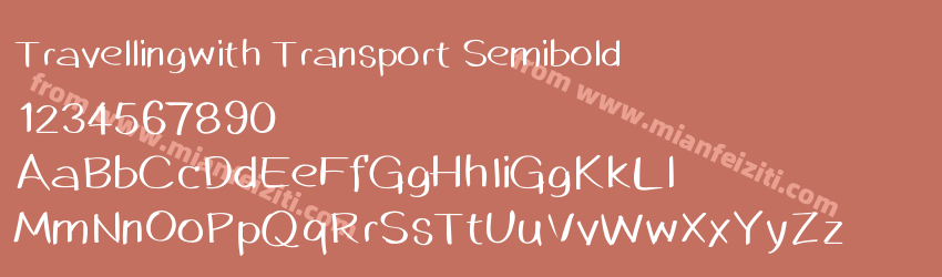 Travellingwith Transport Semibold预览图1