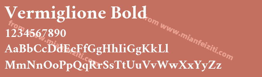 Vermiglione Bold预览图1