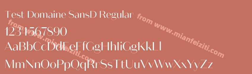 Test Domaine SansD Regular预览图1
