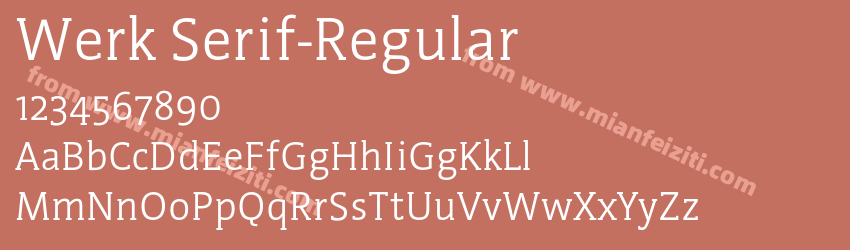 Werk Serif-Regular预览图1