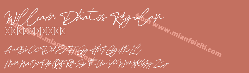 William Dhatos Regular预览图1