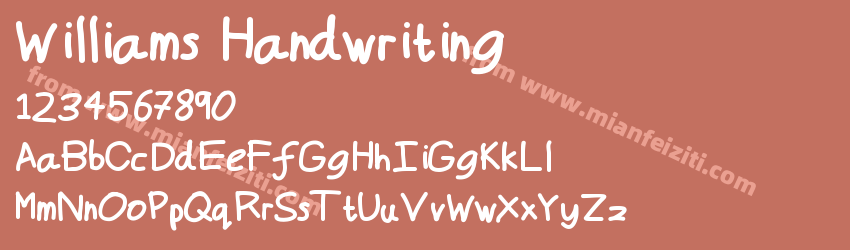 Williams Handwriting预览图1