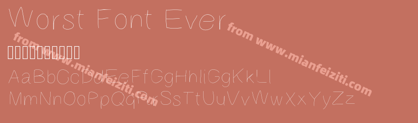 Worst Font Ever预览图1