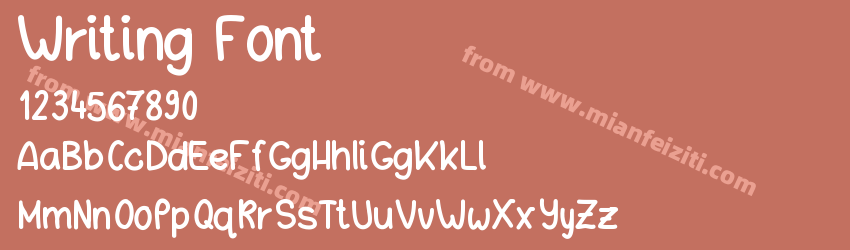Writing Font预览图1