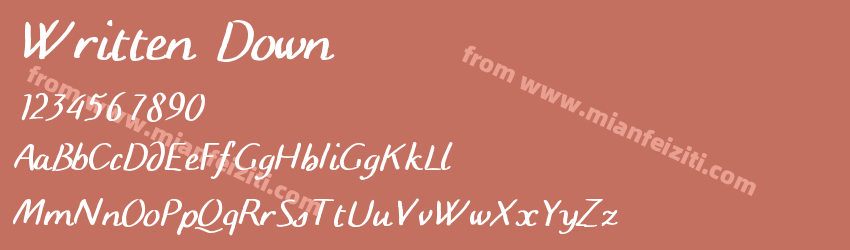 Written Down预览图1