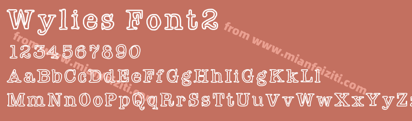 Wylies Font2预览图1