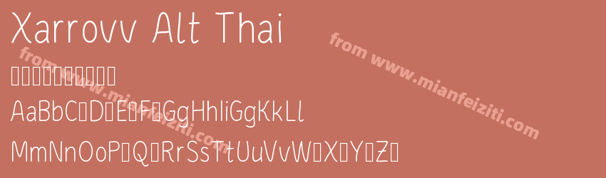 Xarrovv Alt Thai预览图1