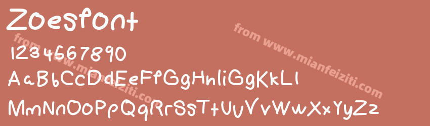 Zoesfont预览图1