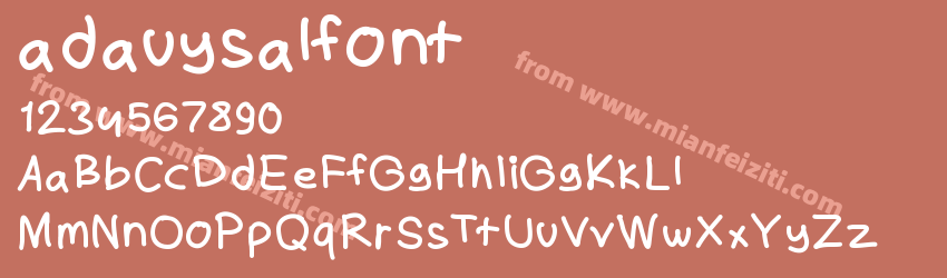 adauysalfont预览图1 adauysalfont预览图1