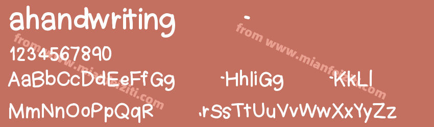 ahandwriting预览图1