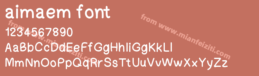 aimaem font预览图1