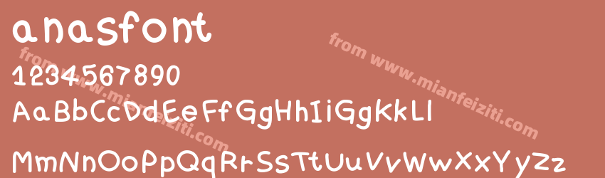 anasfont预览图1