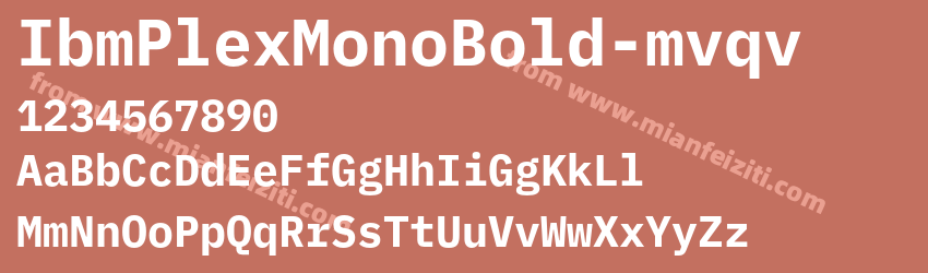 Ibm Plex Mono Bold mvqv预览图1