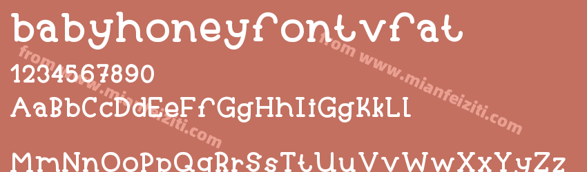babyhoneyfontvfat预览图1