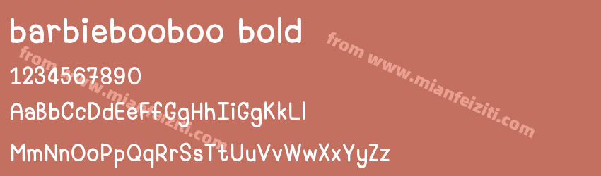 barbiebooboo bold预览图1
