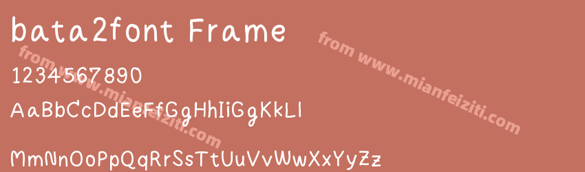 bata2font Frame预览图1