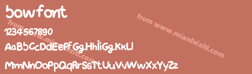 bow font预览图1