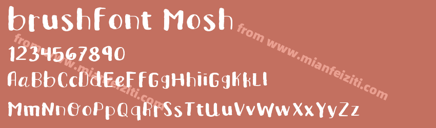brushfont Mosh预览图1 brushfont Mosh预览图1