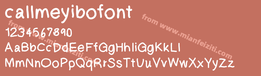 callmeyibofont预览图1