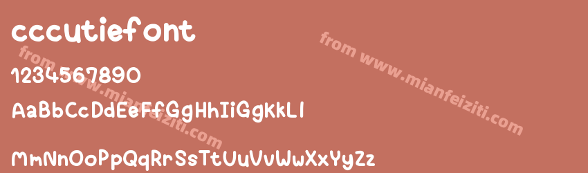 cccutiefont预览图1