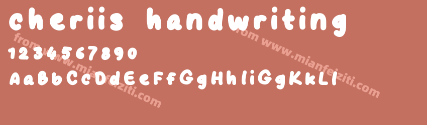 cheriis handwriting预览图1