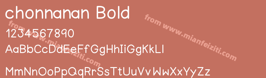 chonnanan Bold预览图1