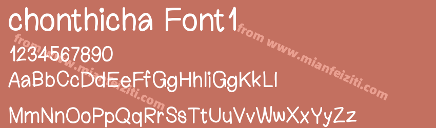 chonthicha Font1预览图1