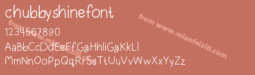 chubbyshinefont预览图1