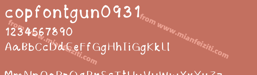 copfontgun0931预览图1