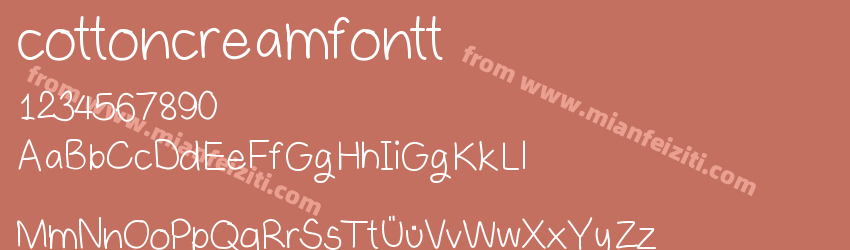 cottoncreamfontt预览图1