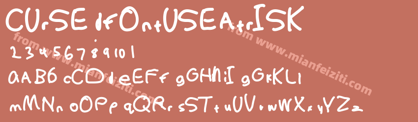 cursedfontuseatrisk预览图1