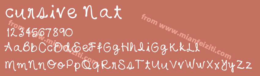 cursive Nat预览图1