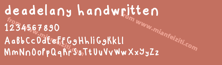 deadelany handwritten预览图1