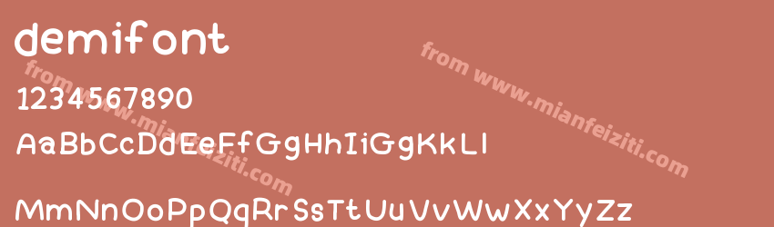 demifont预览图1