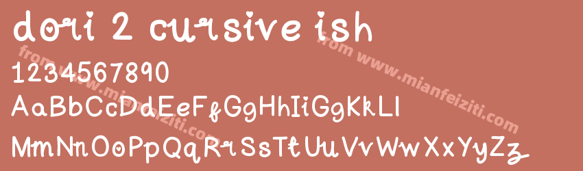 dori 2 cursive ish预览图1