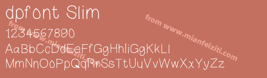 dpfont Slim预览图1