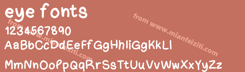 eye fonts预览图1
