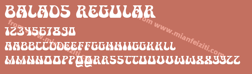 Balads Regular预览图1
