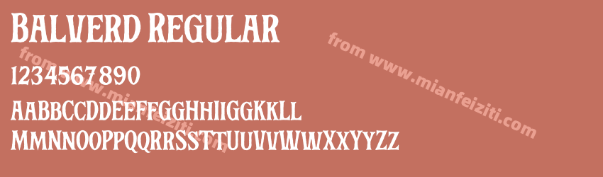 Balverd Regular预览图1