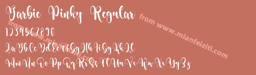Barbie Pinky Regular预览图1