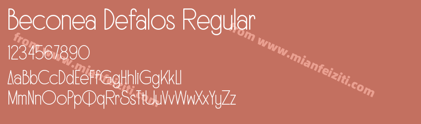 Beconea Defalos Regular预览图1