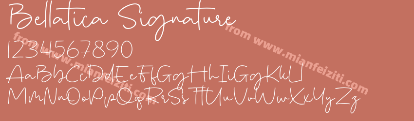 Bellatica Signature预览图1