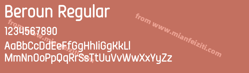 Beroun Regular预览图1