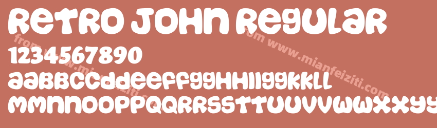 Retro John Regular预览图1