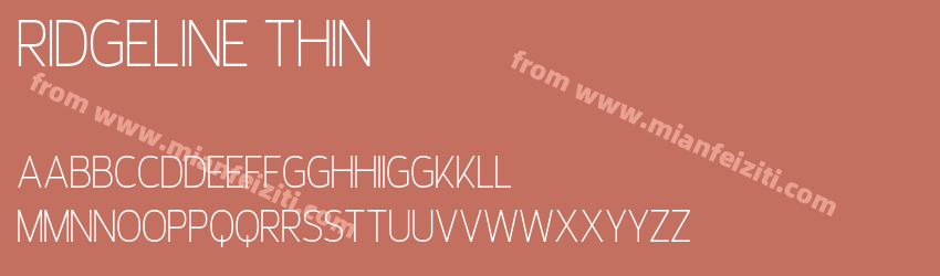 Ridgeline Thin预览图1