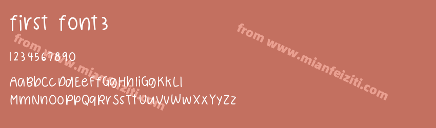 first font3预览图1