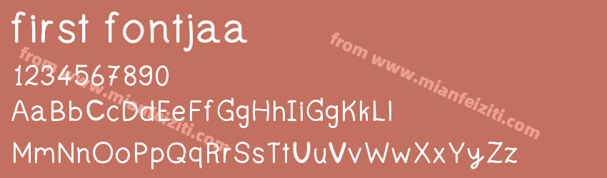 first fontjaa预览图1