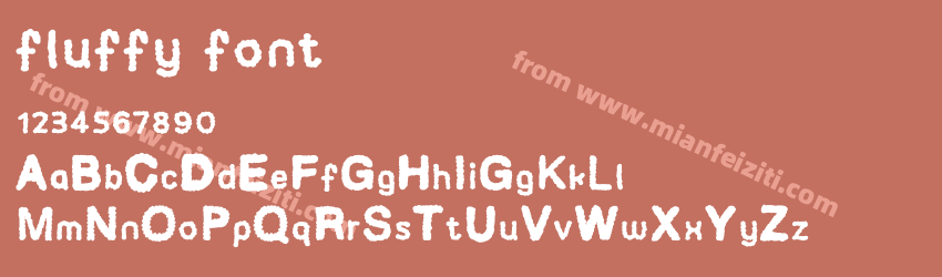 fluffy font预览图1