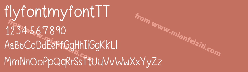 flyfontmyfontTT预览图1